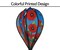 In the Breeze 0984 - Red Poppies Hot Air Balloon Spinner - Outdoor Hanging Decoration